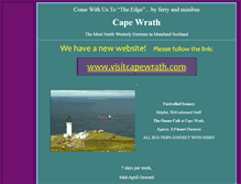 Tablet Screenshot of capewrath.org.uk